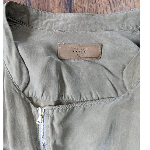 BlankNYC Faux Silk Bomber Jacket M - Picture 5 of 7
